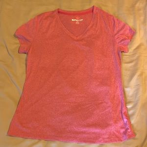 5 for 25 | Medium HANES SPORT pink heather v neck t shirt